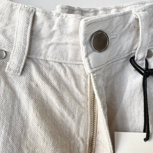 NWT Zara Low Rise Wide Leg Jeans 9632/076 White Cream 27 - Picture 11 of 14